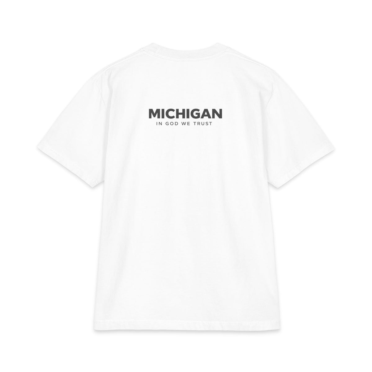 Michigan All State In God We Trust Unisex Max Heavyweight Short Sleeve