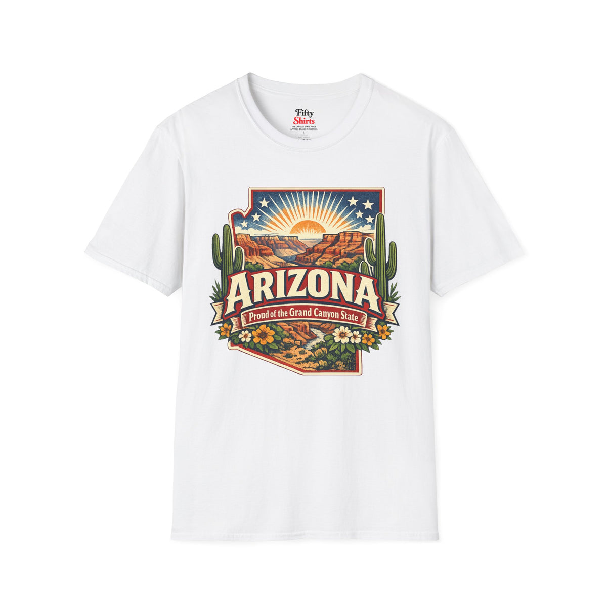 Arizona State Pride Unisex Softstyle T Shirt State Pride Graphic Tee Collections FS03