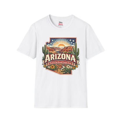 Arizona State Pride Unisex Softstyle T Shirt State Pride Graphic Tee Collections FS03