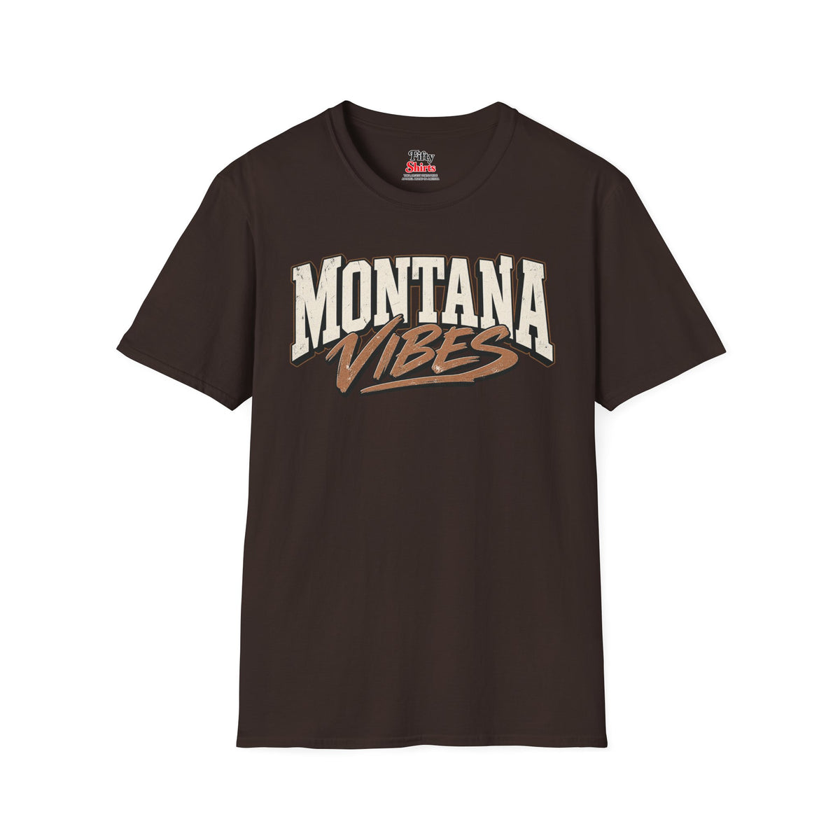 Montana Vibes Unisex Softstyle T Shirt State Name Graphic Tee