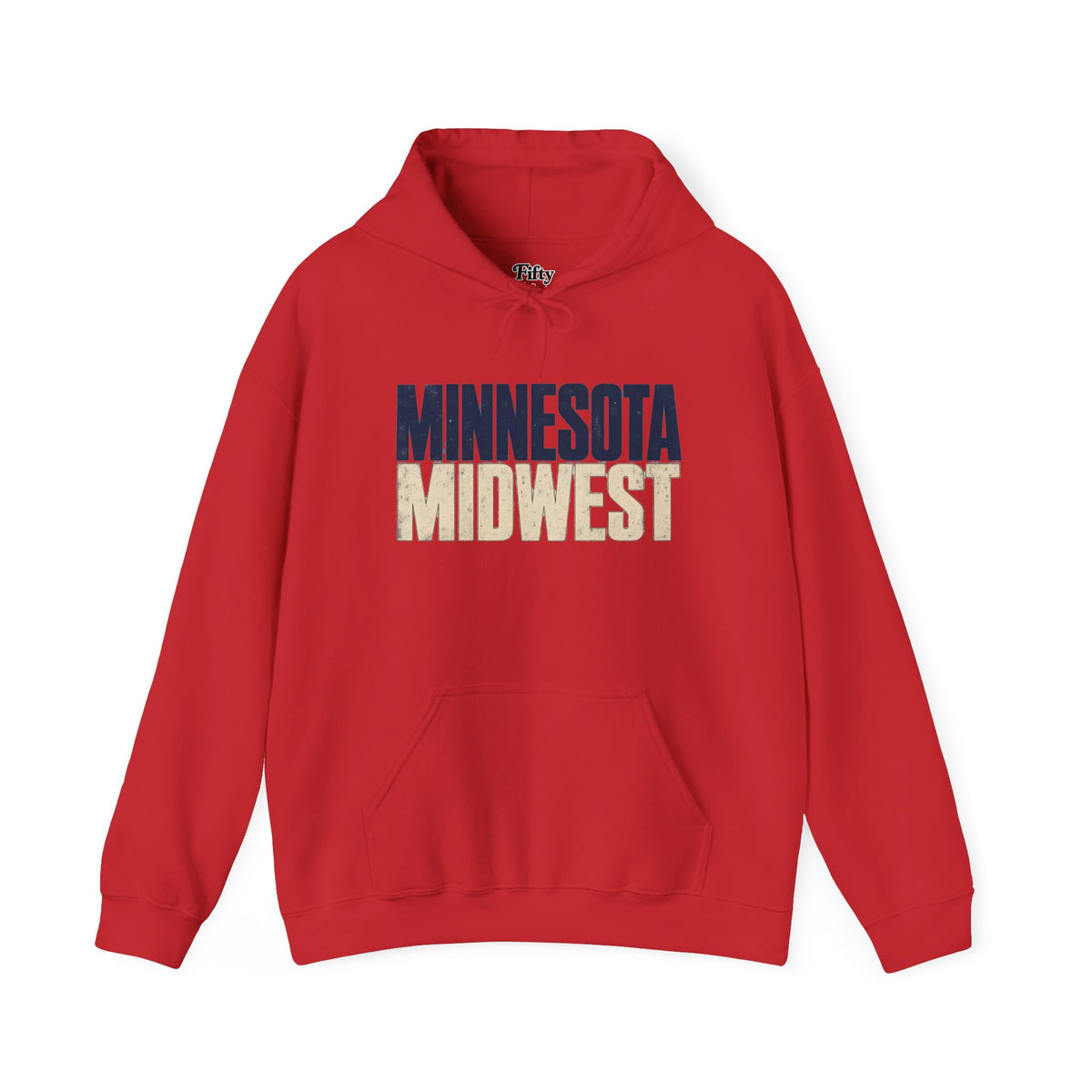 Minnesota Midwest Unisex Hoodie State Name Graphic