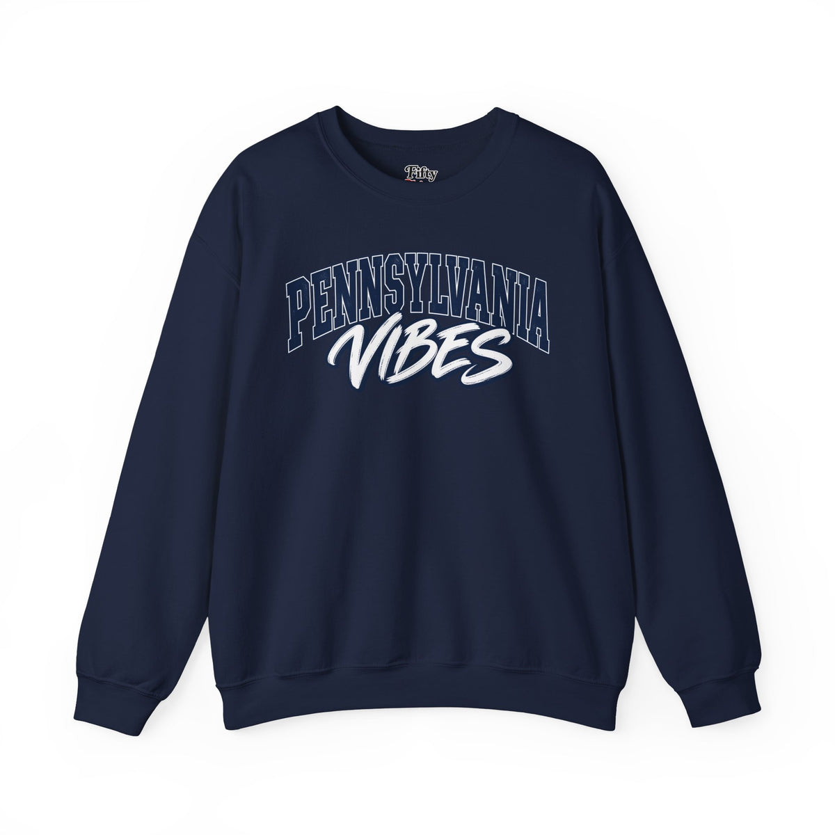 Pennsylvania Vibes Unisex Crewneck Sweatshirt State Name Graphic
