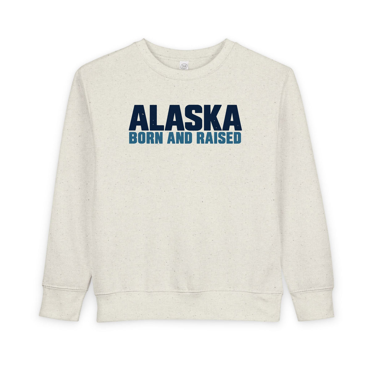 Alaska Born and Raised Modern Streetwear Unisex Toddler Sweatshirt