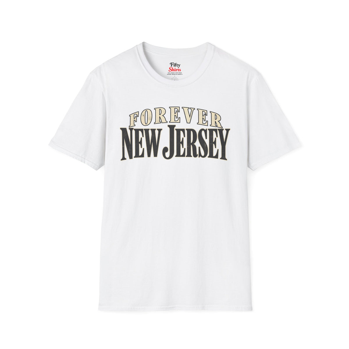 Forever New Jersey Unisex Softstyle T Shirt State Name Graphic Tee