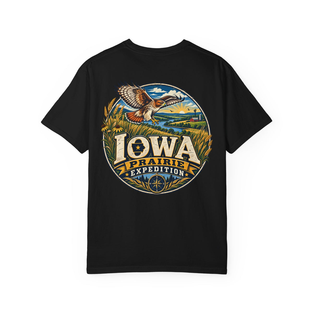 Iowa Prairie Expedition Unisex Comfort Color 1717 Streetwear Graphic Tee