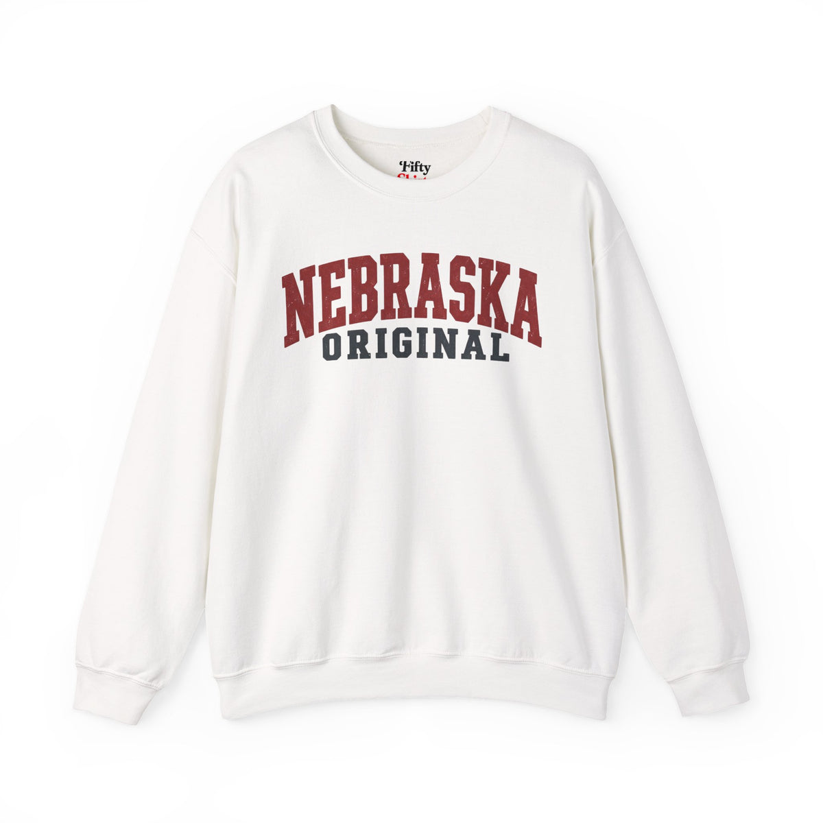 Nebraska Original Unisex Crewneck Sweatshirt State Name Graphic