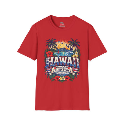 Hawaii State Pride Unisex Softstyle T Shirt State Pride Graphic Tee Collections FS03