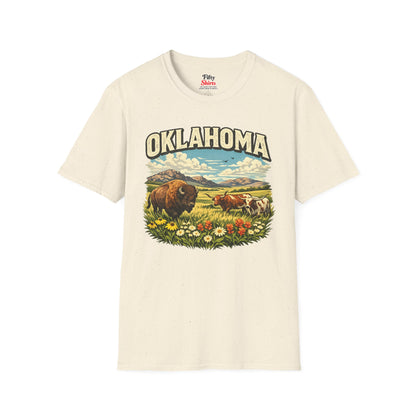 Oklahoma Wildlife Unisex Softstyle T Shirt State Pride Graphic Tee Collections FS03
