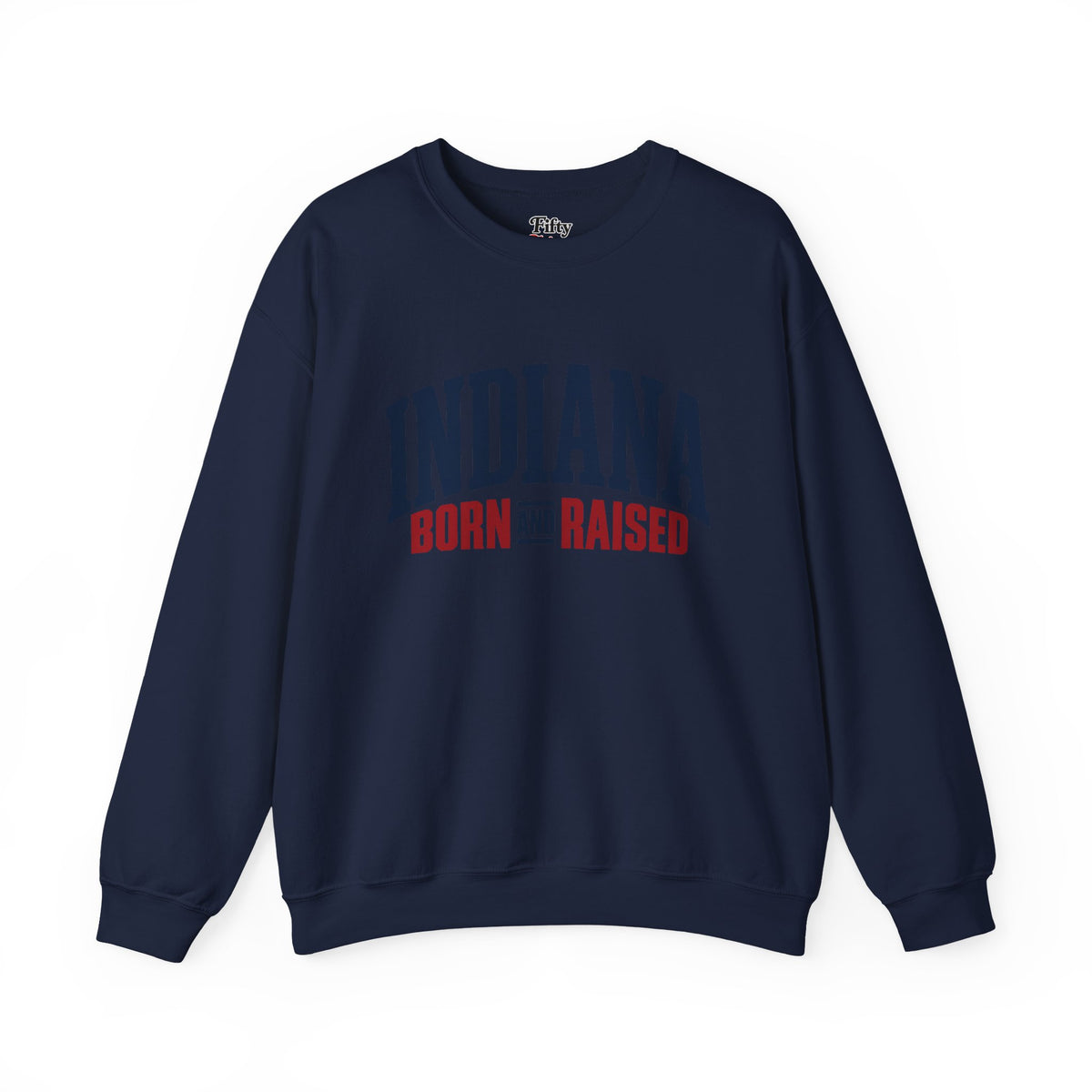 Indiana Born and Raised Premium Heritage Unisex Sweatshirt Graphic