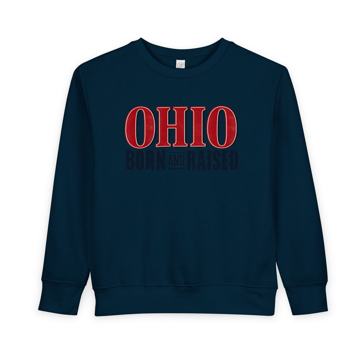 Ohio Born and Raised Premium Heritage Unisex Toddler Sweatshirt