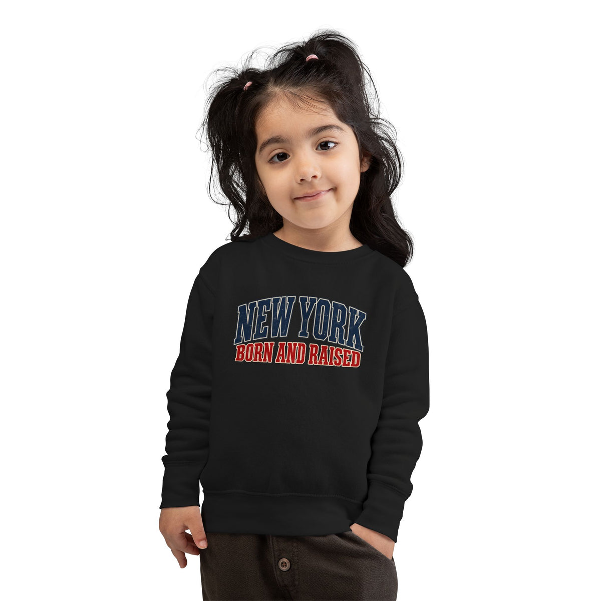 New York Born and Raised Classic Heritage Unisex Toddler Sweatshirt Graphic