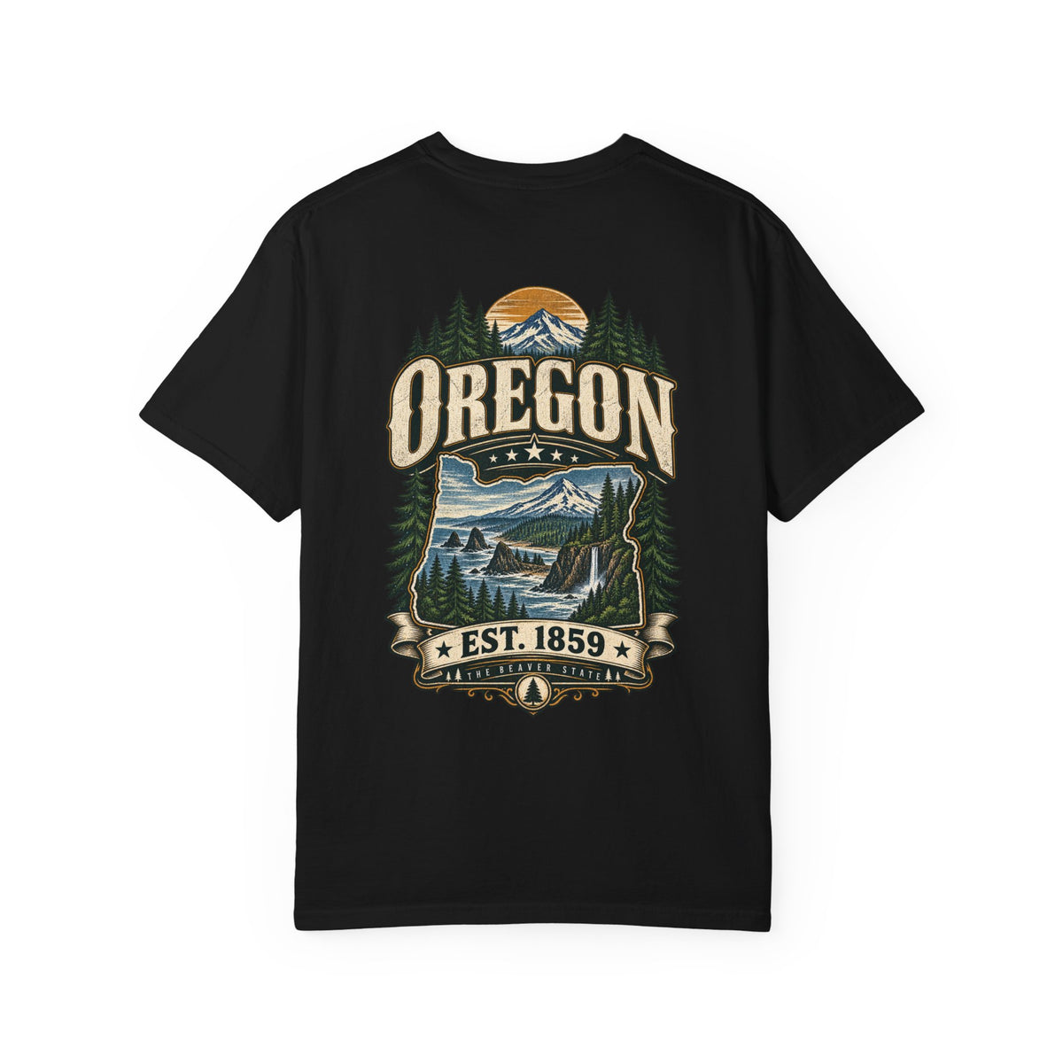 Oregon Established 1859 Unisex Comfort Color 1717 Streetwear Graphic Tee