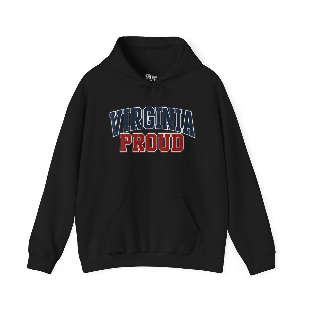 Virginia Proud Unisex Hoodie State Name Graphic