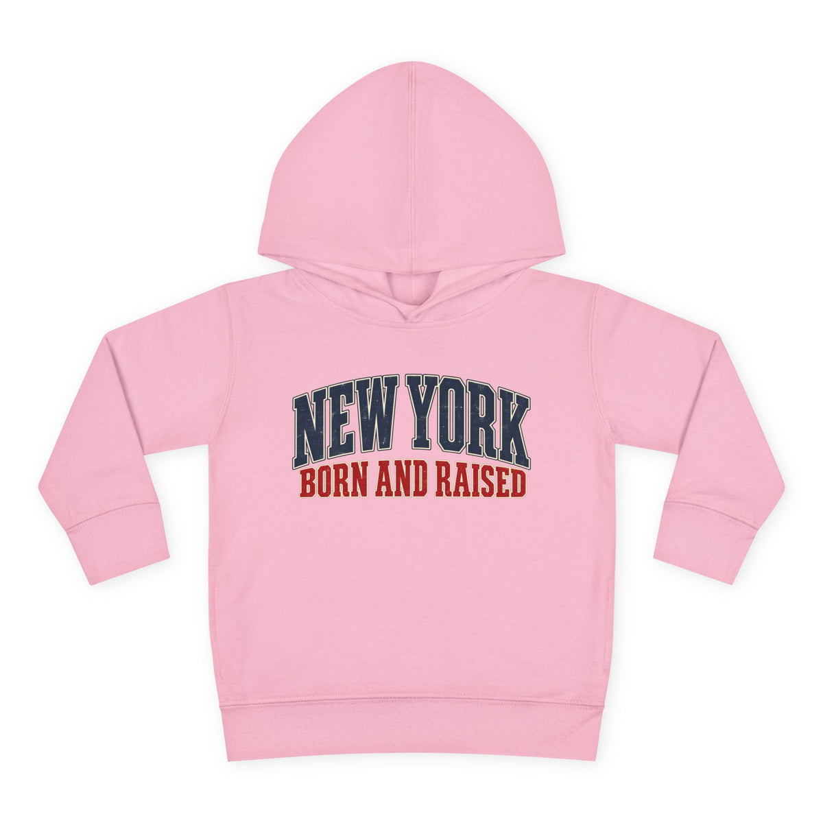 New York Born and Raised Classic Heritage Unisex Toddler Pullover Fleece Hoodie Graphic