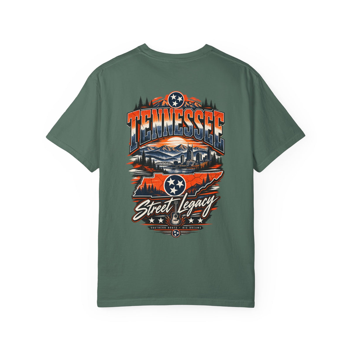 Tennessee Street Legacy Unisex Comfort Color 1717 Streetwear Graphic Tee