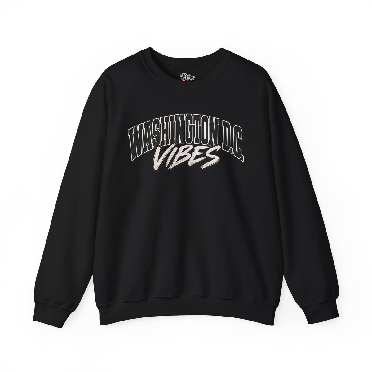 Washington DC Vibes Unisex Crewneck Sweatshirt State Name Graphic