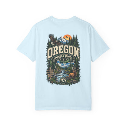 Oregon Wild & Free Unisex Comfort Color 1717 Streetwear Graphic Tee