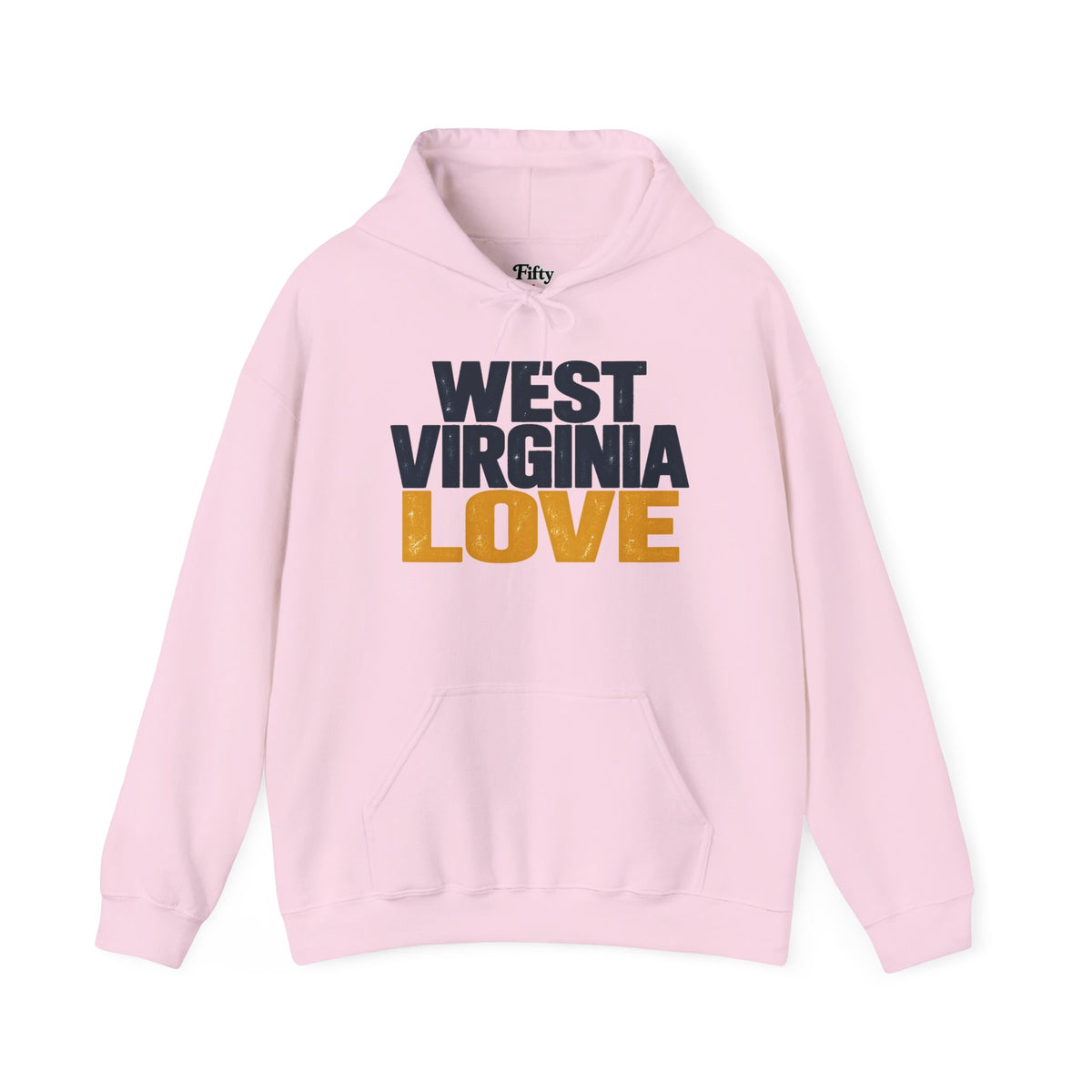 West Virginia Love Unisex Hoodie State Name Graphic