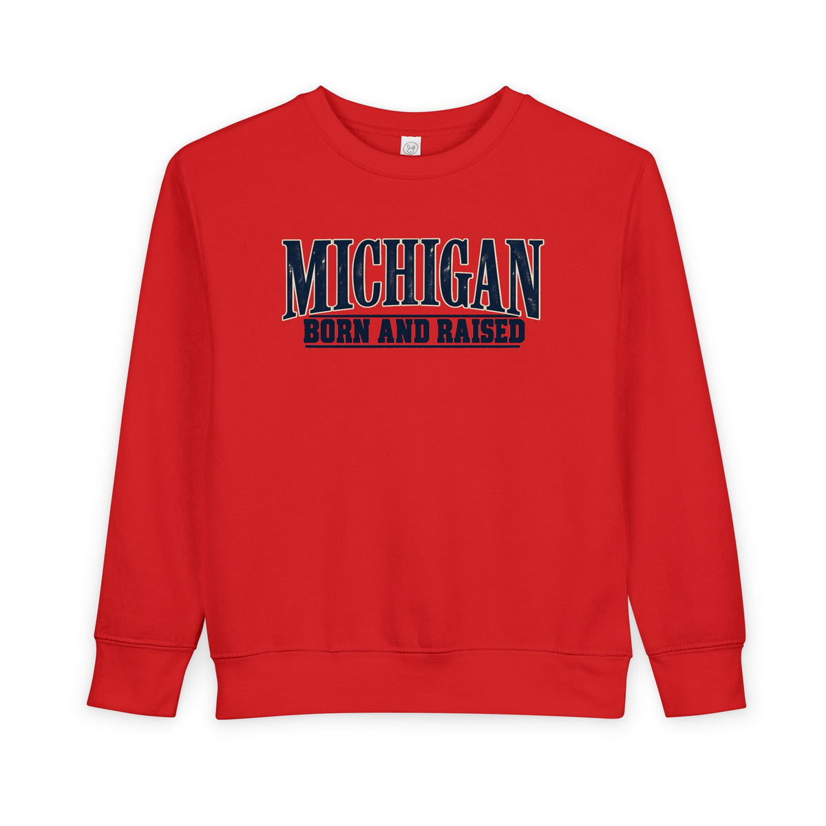 Michigan Born and Raised Premium Heritage Unisex Toddler Sweatshirt