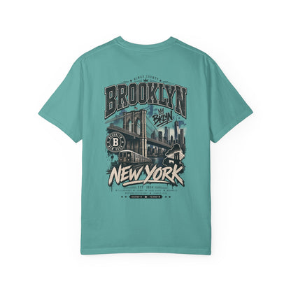 Brooklyn New York Unisex Comfort Color 1717 Streetwear Graphic Tee