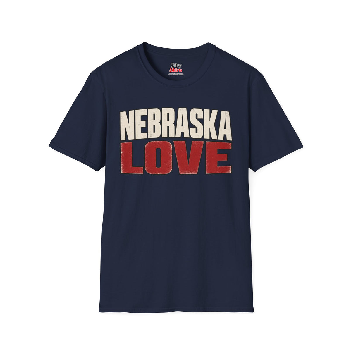 Nebraska Love Unisex Softstyle T Shirt State Name Graphic Tee