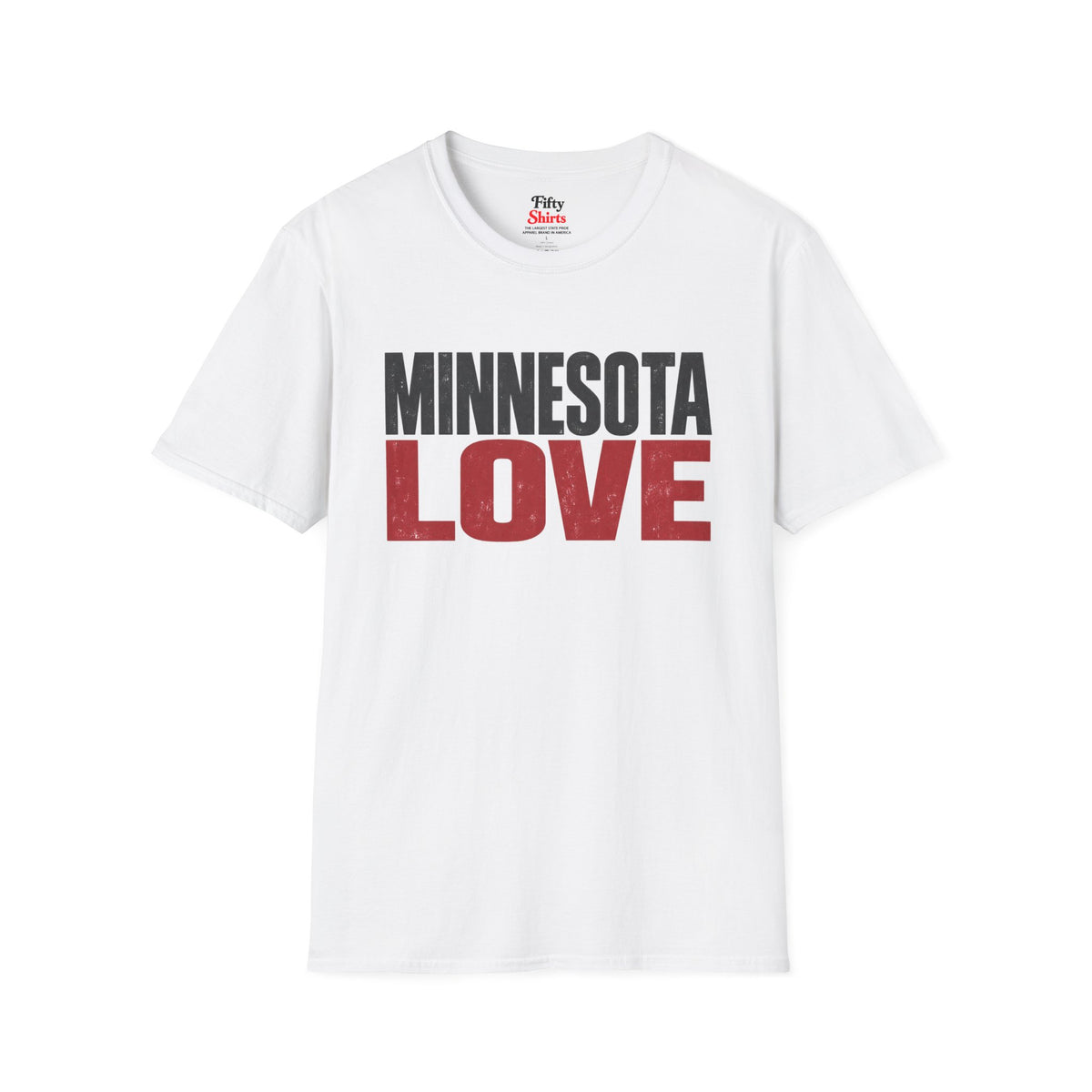 Minnesota Love Unisex Softstyle T Shirt State Name Graphic Tee