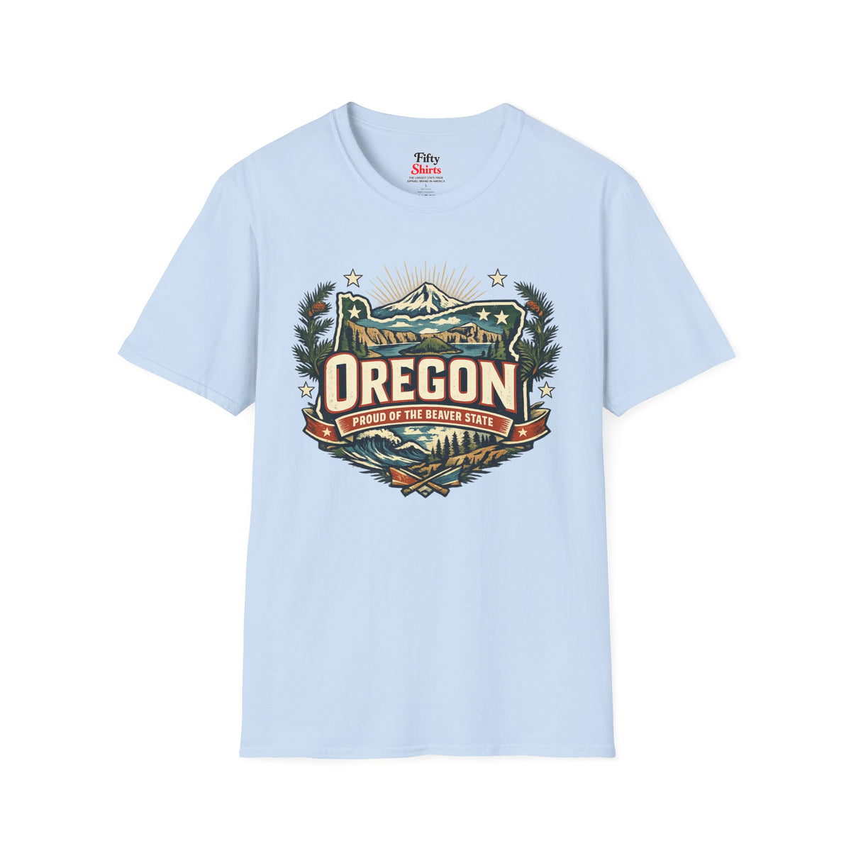 Oregon State Pride Unisex Softstyle T Shirt State Pride Graphic Tee Collections FS03