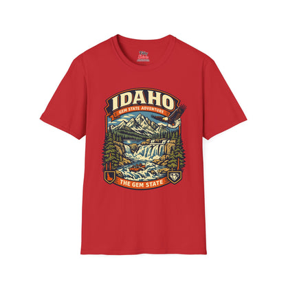 Idaho Gem State Adventure Unisex Softstyle T Shirt State Pride Graphic Tee Collections FS03