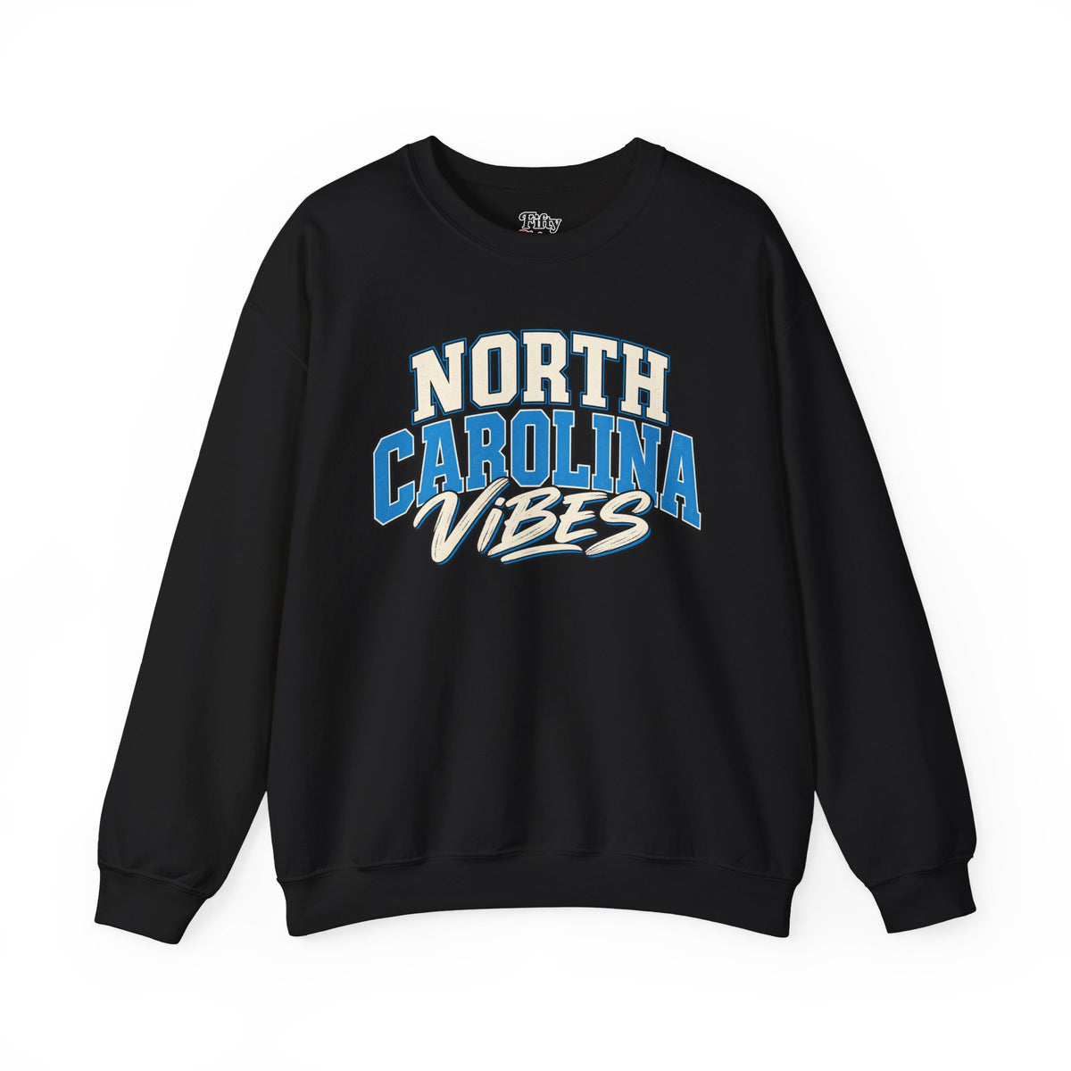 North Carolina Vibes Unisex Crewneck Sweatshirt State Name Graphic