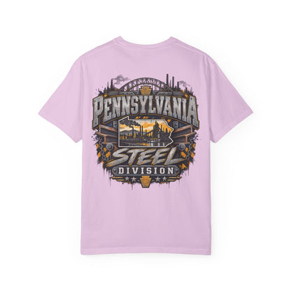 Pennsylvania Steel Division Unisex Comfort Color 1717 Streetwear Graphic Tee
