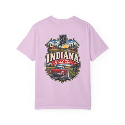 Indiana Road Trip Unisex Comfort Color 1717 Streetwear Graphic Tee