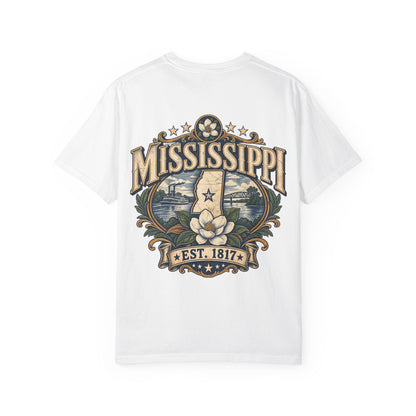 Mississippi Established 1817 Unisex Comfort Color 1717 Streetwear Graphic Tee