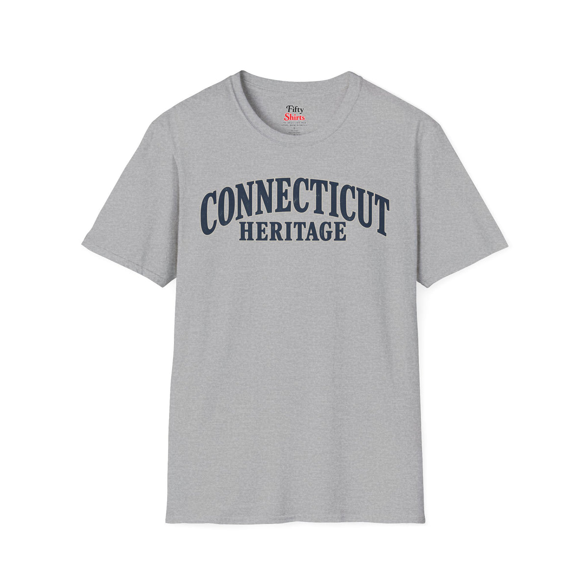 Connecticut Heritage Unisex Softstyle T Shirt State Name Graphic Tee