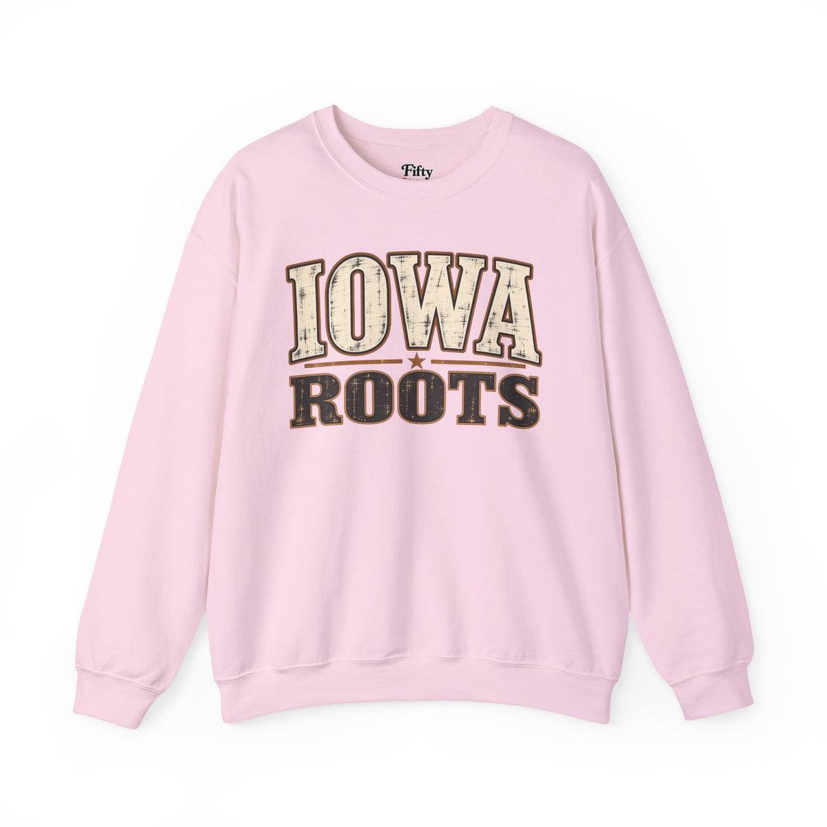 Iowa Roots Unisex Crewneck Sweatshirt State Name Graphic