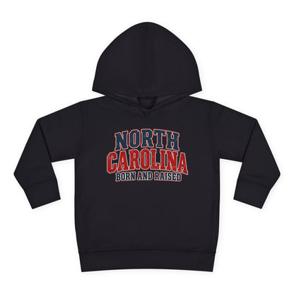 North Carolina Born and Raised Vintage Americana Unisex Toddler Pullover Fleece Hoodie
