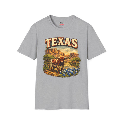 Texas Wildlife Unisex Softstyle T Shirt State Pride Graphic Tee Collections FS03