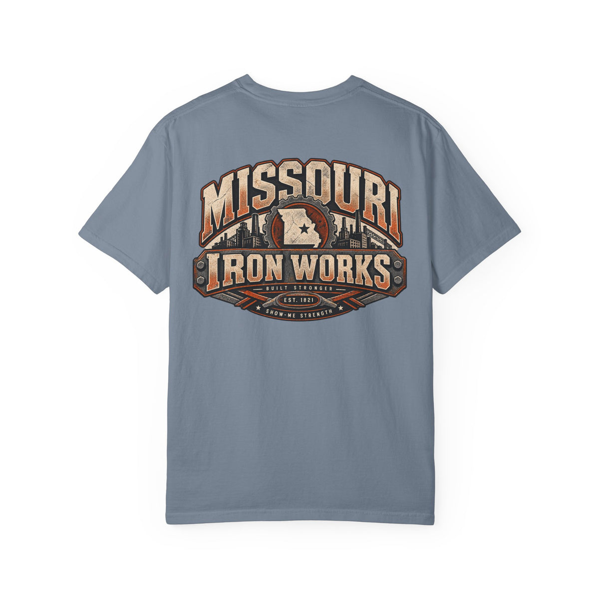 Missouri Iron Works Unisex Comfort Color 1717 Streetwear Graphic Tee