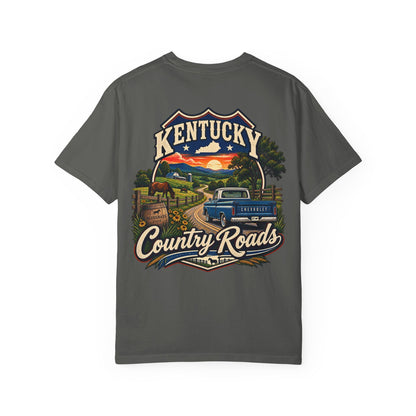 Kentucky Country Roads Unisex Comfort Color 1717 Streetwear Graphic Tee