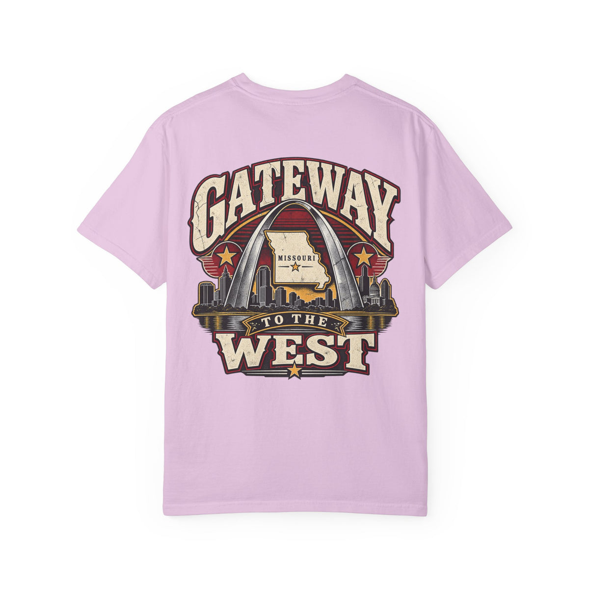 Missouri Gateway to the West Unisex Comfort Color 1717 Streetwear Graphic Tee