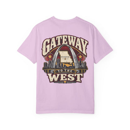 Missouri Gateway to the West Unisex Comfort Color 1717 Streetwear Graphic Tee