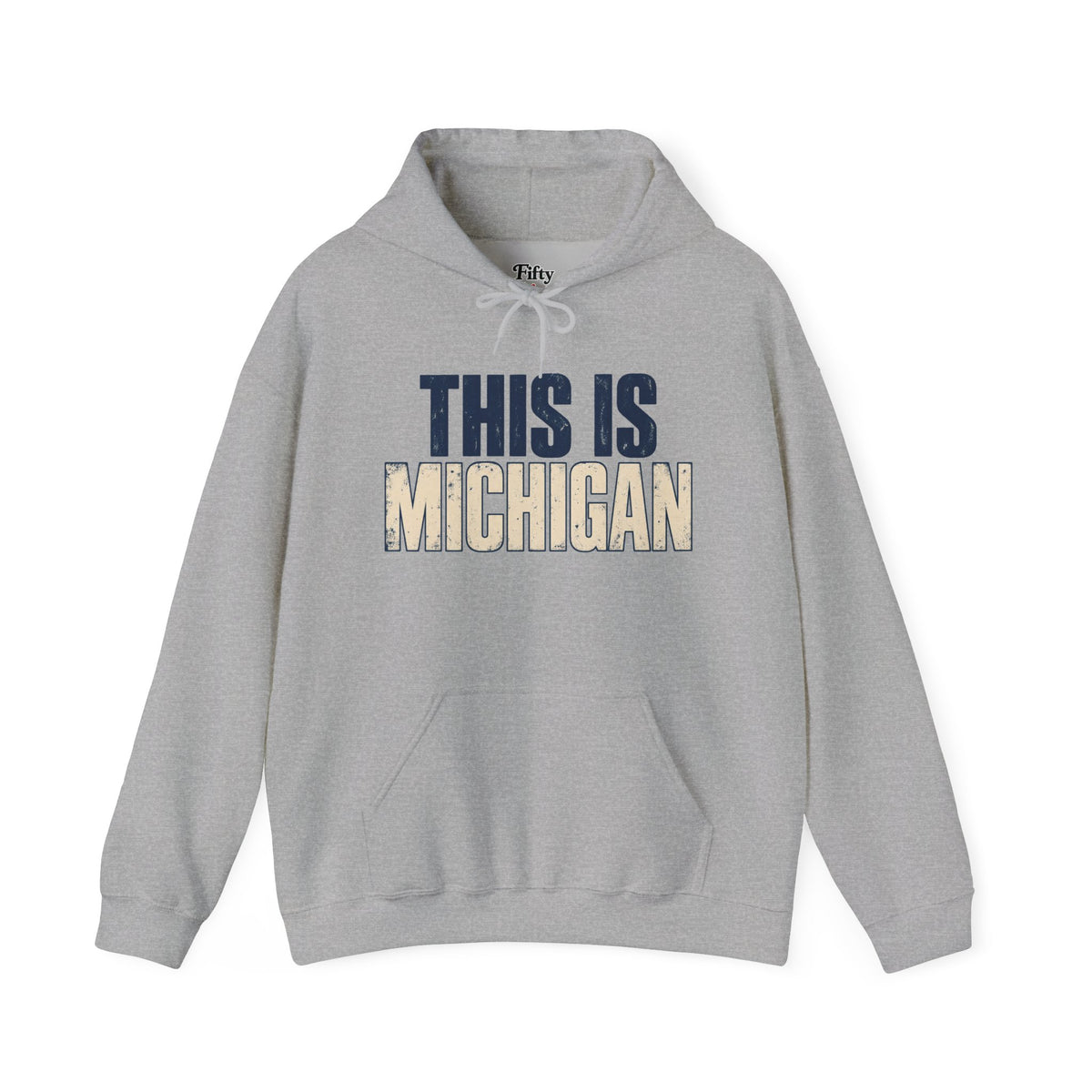 This is Michigan Unisex Hoodie State Name Graphic