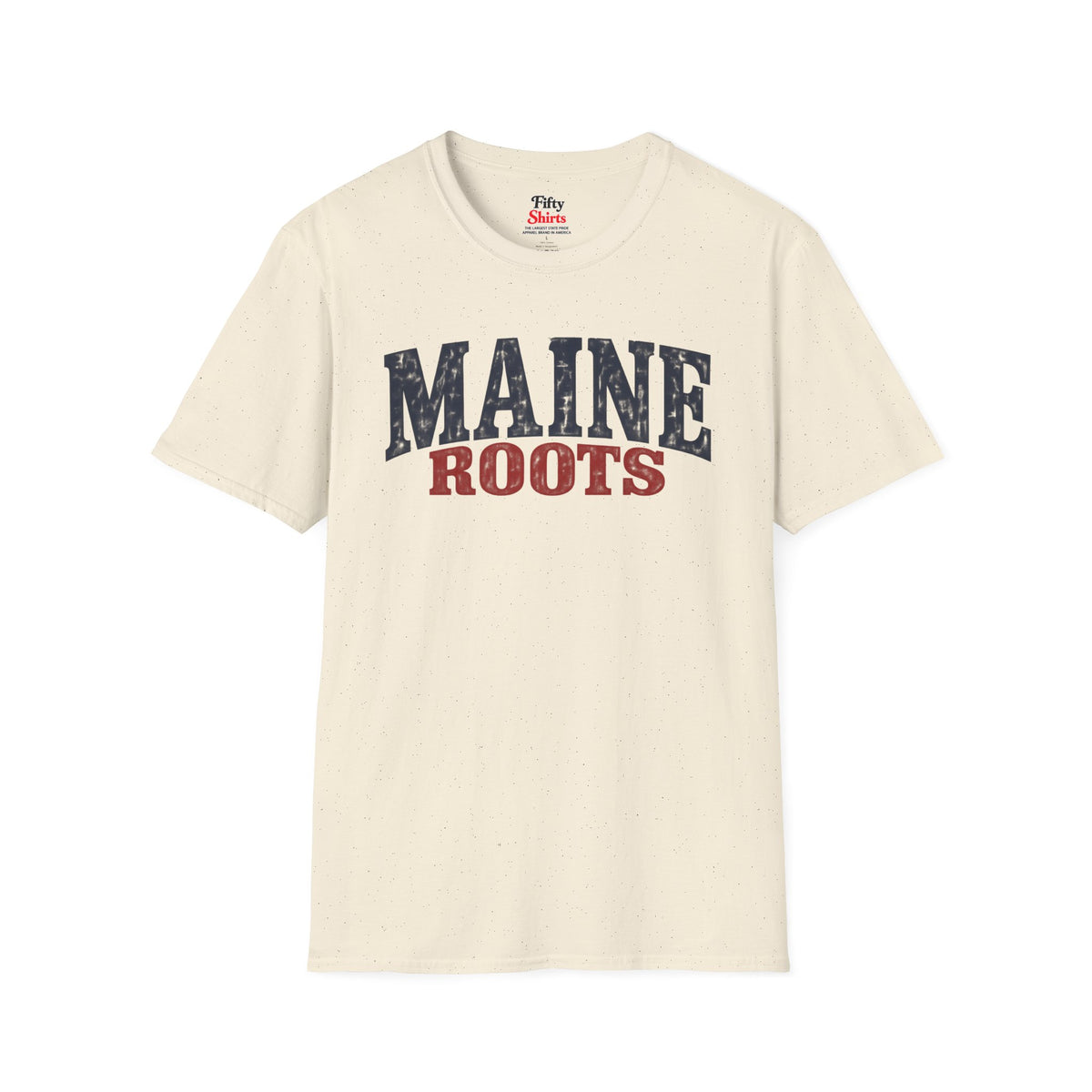 Maine Roots Unisex Softstyle T Shirt State Name Graphic Tee