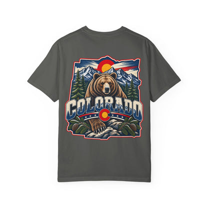 Colorado Bear Emblem  Unisex Comfort Color 1717 Streetwear Graphic Tee