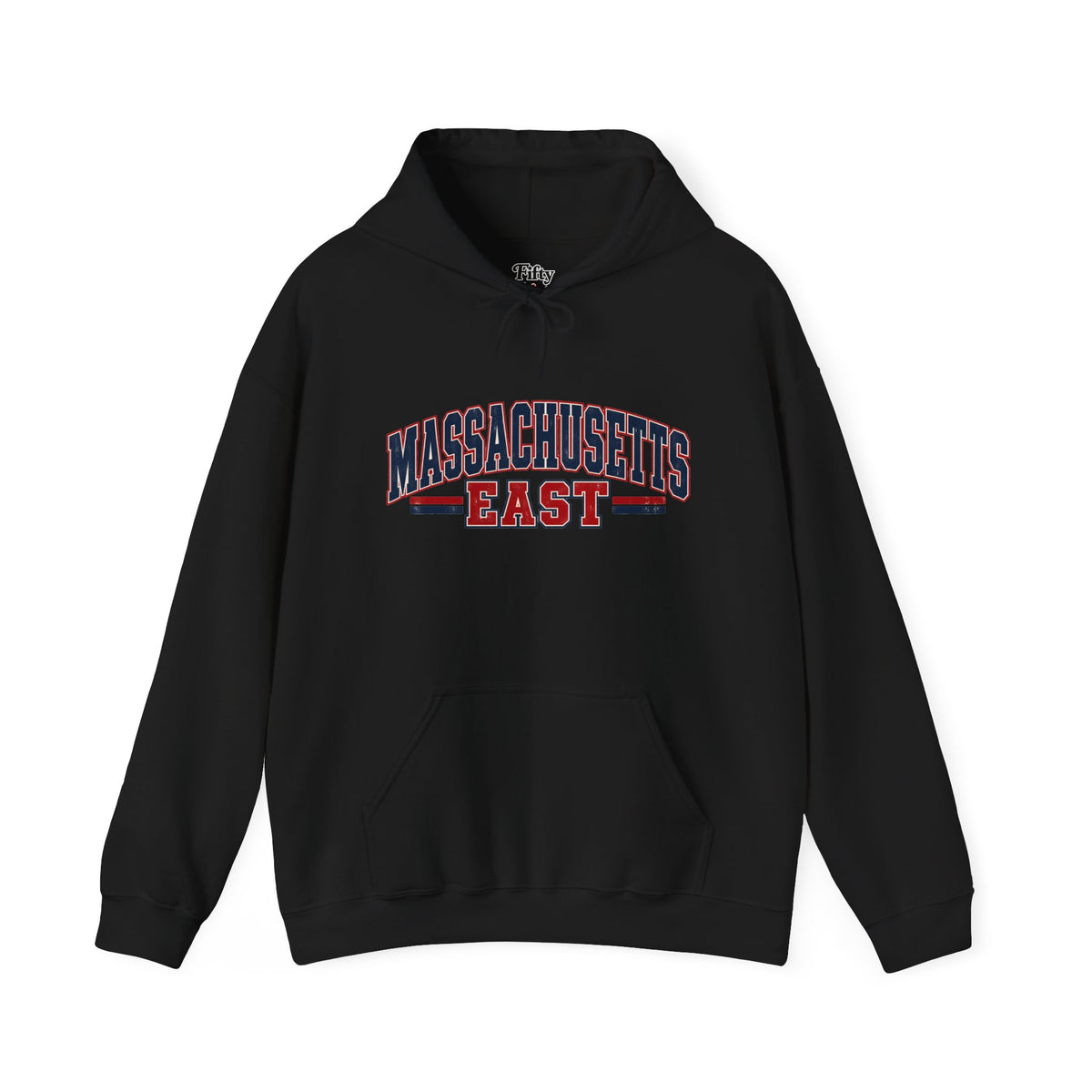 Massachusetts East Unisex Hoodie State Name Graphic