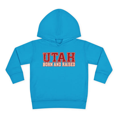 Utah Born and Raised Vintage Athletic Unisex Toddler Pullover Fleece Hoodie