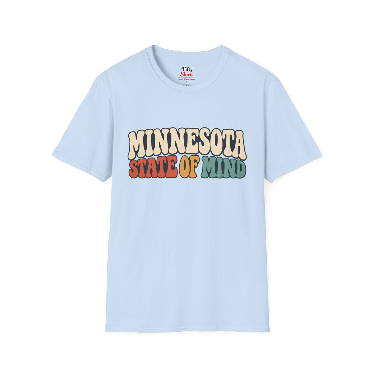 Minnesota State of Mind Unisex Softstyle T Shirt State Name Graphic Tee