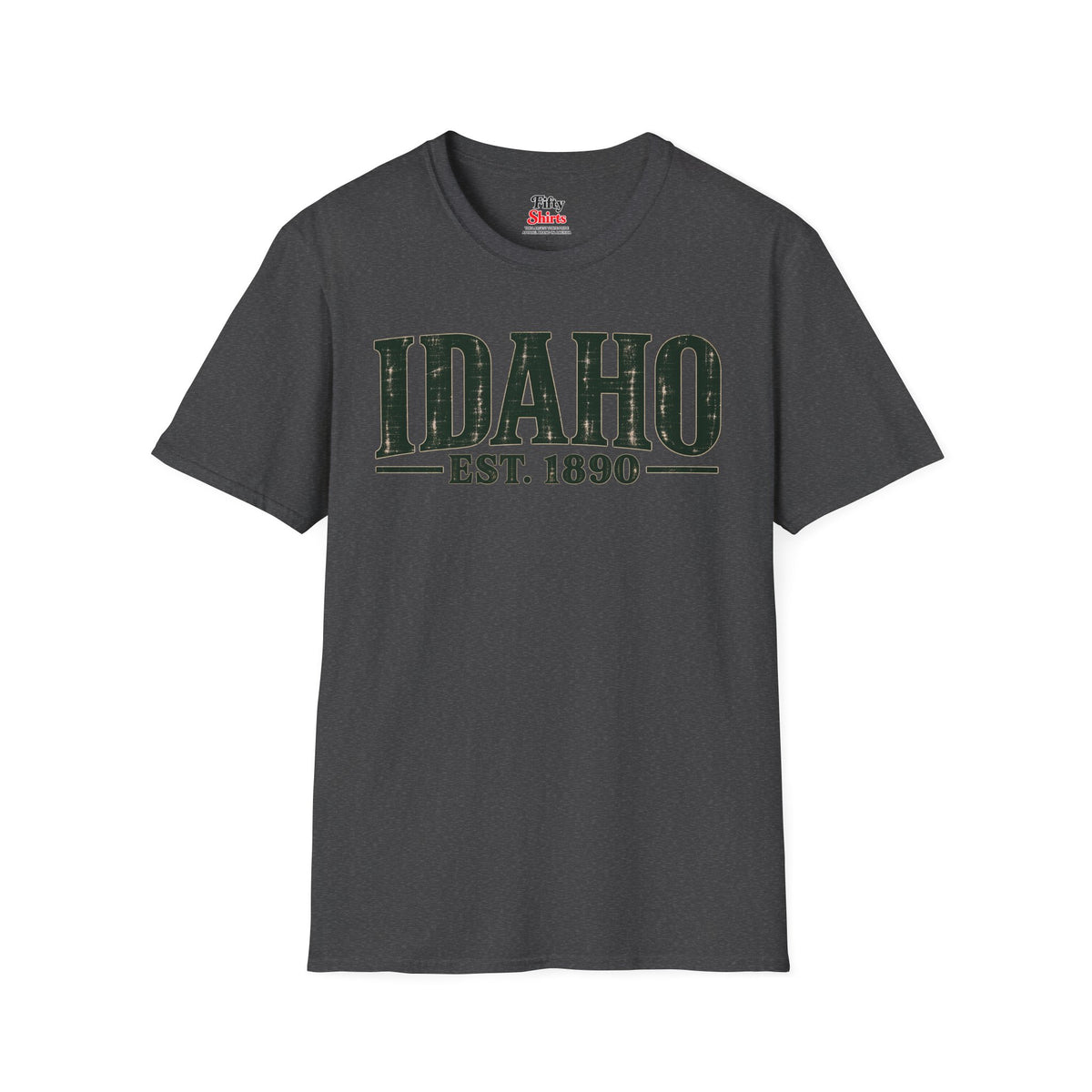Idaho Est 1890 Unisex Softstyle T Shirt State Name Graphic Tee