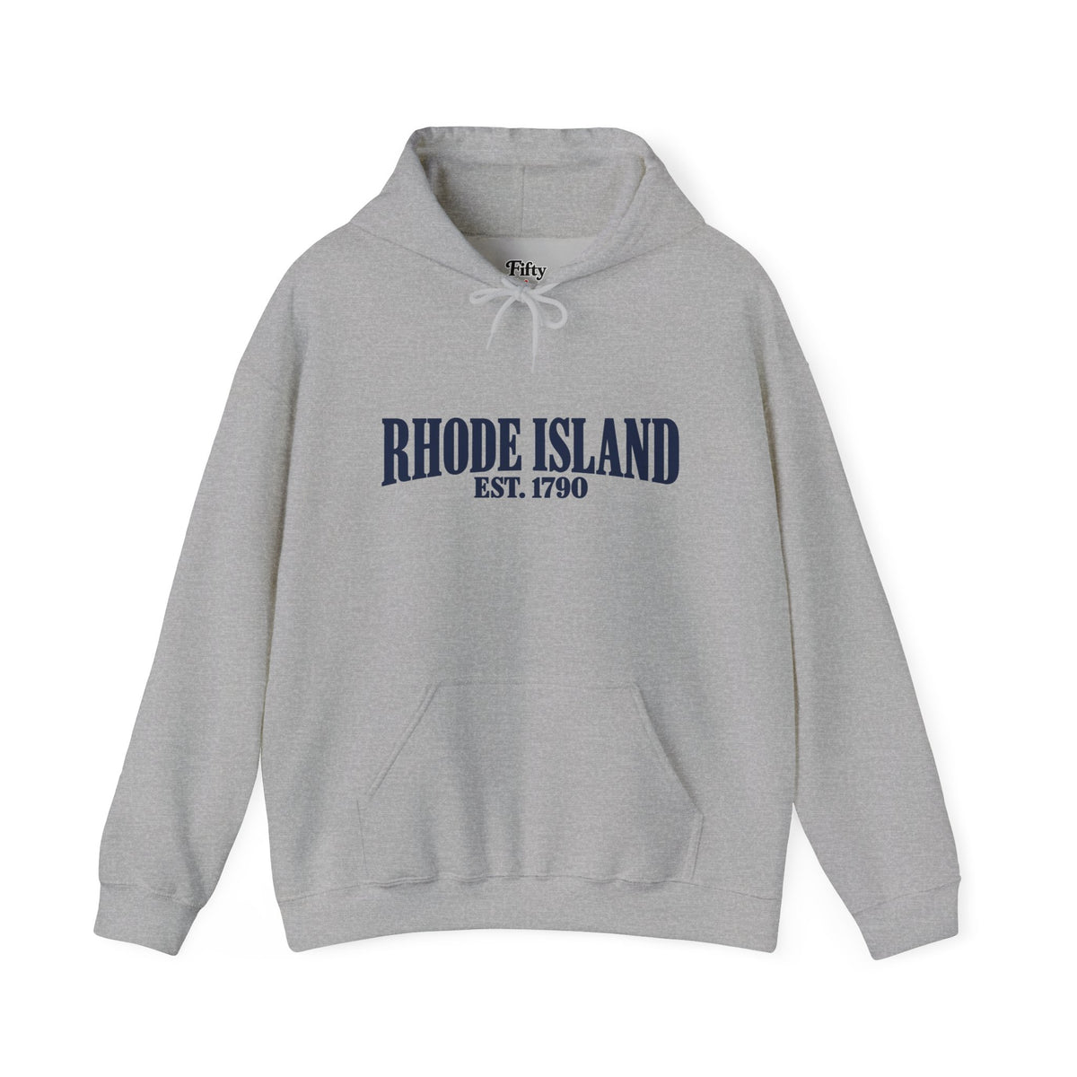Rhode Island EST 1790 Unisex Hoodie State Name Graphic