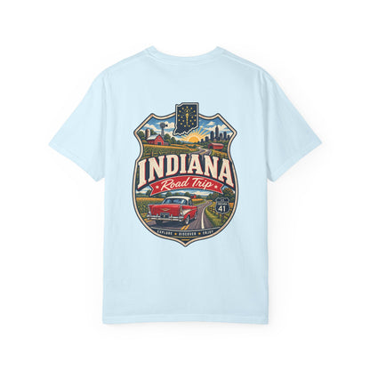 Indiana Road Trip Unisex Comfort Color 1717 Streetwear Graphic Tee