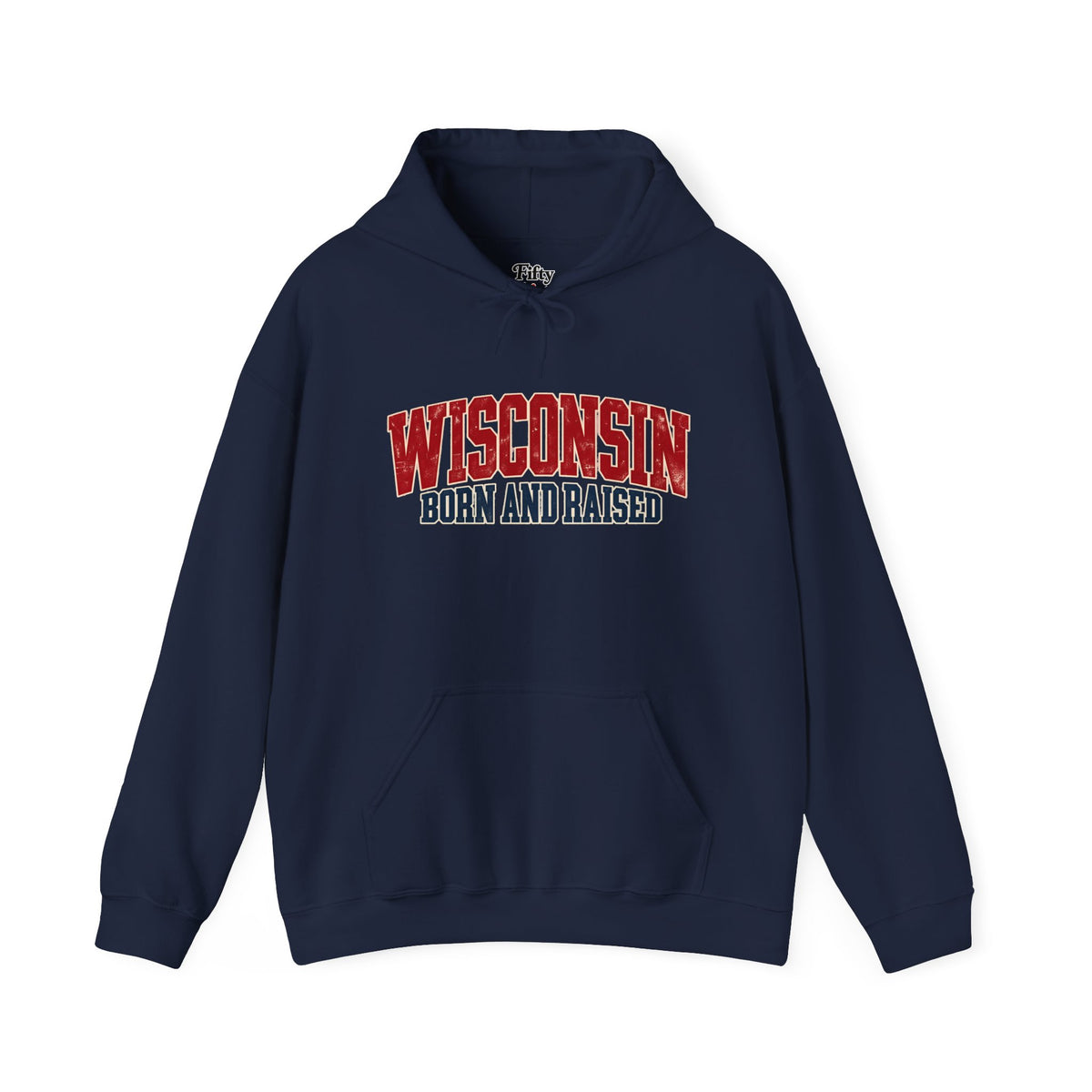 Wisconsin Born and Raised Midwest Heritage Unisex Hoodie Graphic